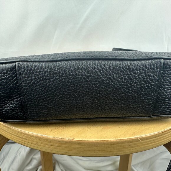 BUNDLE: Michael Kors Black Leather Bedford Tassel Crossbody Purse w/ Wallet - Picture 4 of 14